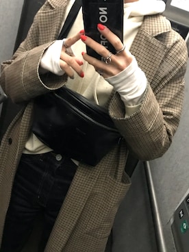 「ROXD（ロッド）のアイテム（アクセサリー）」を使った、maichinさん（レディース・178cm）の冬コーディネート
