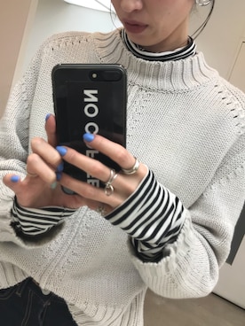 「ROXD（ロッド）のアイテム（アクセサリー）」を使った、maichinさん（レディース・178cm）の冬コーディネート