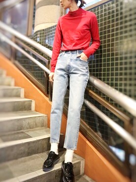 「ROXD（ロッド）のアイテム（アクセサリー）」を使った、maichinさん（レディース・178cm）の冬コーディネート