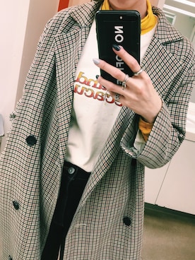 maichinさんの「HIGH NECK BASIC TOP」を使ったコーディネート