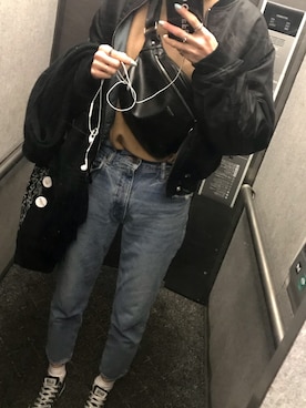 「ROXD（ロッド）のアイテム（アクセサリー）」を使った、maichinさん（レディース・178cm）の冬コーディネート