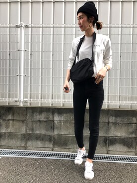 「ROXD（ロッド）のアイテム（アクセサリー）」を使った、maichinさん（レディース・178cm）の春コーディネート