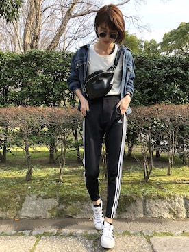 「ROXD（ロッド）のアイテム（アクセサリー）」を使った、maichinさん（レディース・178cm）の春コーディネート