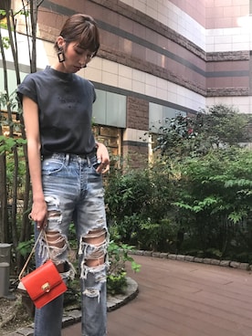 「ROXD（ロッド）のアイテム（アクセサリー）」を使った、maichinさん（レディース・178cm）の春コーディネート