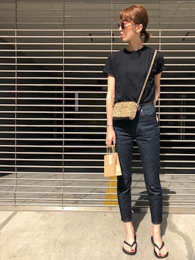 「BODY WILD（ボディーワイルド）のアイテム（トップス）」を使った、maichinさん（レディース・178cm）の春コーディネート