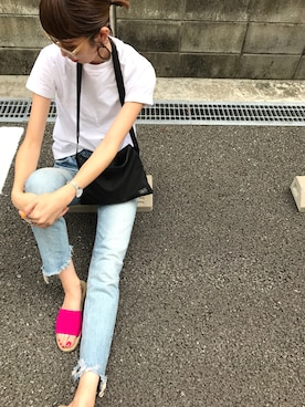 「Johnbull Private labo（ジョンブルプライベートラボ）のアイテム（トップス）」を使った、maichinさん（レディース・178cm）の春コーディネート