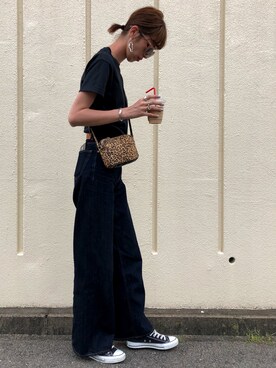 「BODY WILD（ボディーワイルド）のアイテム（トップス）」を使った、maichinさん（レディース・178cm）の夏コーディネート