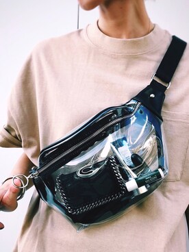 「MOUSSY（マウジー）のWAIST&SHOULDER BAG（ショルダーバッグ）」を使った、maichinさん（レディース・178cm）の夏コーディネート