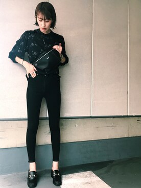 「MOUSSY（マウジー）のWAIST&SHOULDER BAG（ショルダーバッグ）」を使った、maichinさん（レディース・178cm）の夏コーディネート