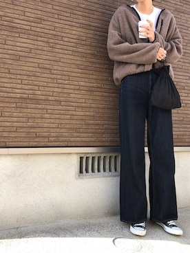 「アイラブCONVERSE」｜maichinさん（レディース・178cm）の冬コーディネート