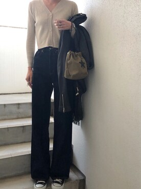 「CONVERSE TOKYO（コンバーストウキョウ）のアイテム」を使った、maichinさん（レディース・178cm）の冬コーディネート