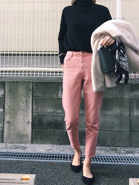 「LOWRYS FARM（ローリーズファーム）のアイテム（その他アウター）」を使った、maichinさん（レディース・178cm）の冬コーディネート