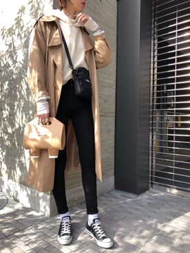 「CONVERSE TOKYO（コンバーストウキョウ）のアイテム」を使った、maichinさん（レディース・178cm）の冬コーディネート