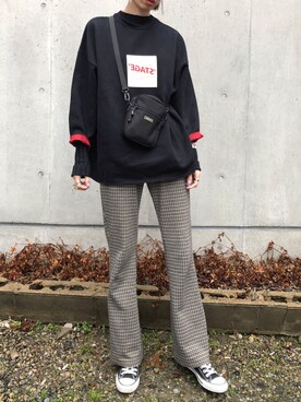 「CONVERSE TOKYO（コンバーストウキョウ）のアイテム」を使った、maichinさん（レディース・178cm）の冬コーディネート