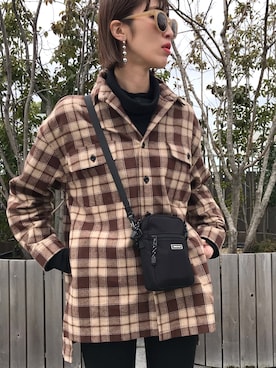 「CONVERSE TOKYO（コンバーストウキョウ）のアイテム」を使った、maichinさん（レディース・178cm）の冬コーディネート