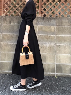「ISOOK（アイスー）のアイテム（ワンピース/ドレス）」を使った、maichinさん（レディース・178cm）の春コーディネート