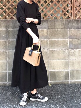 「ISOOK（アイスー）のアイテム（ワンピース/ドレス）」を使った、maichinさん（レディース・178cm）の春コーディネート