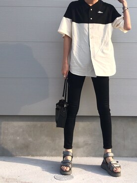 「fort point（フォーポイント）のアイテム」を使った、maichinさん（レディース・178cm）の夏コーディネート