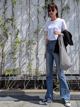 「MOUSSY（マウジー）のアイテム（その他アウター）」を使った、maichinさん（レディース・178cm）の秋コーディネート