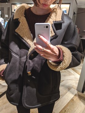 「MOUSSY（マウジー）のアイテム（その他アウター）」を使った、maichinさん（レディース・178cm）の秋コーディネート