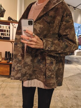 「MOUSSY（マウジー）のアイテム（その他アウター）」を使った、maichinさん（レディース・178cm）の冬コーディネート