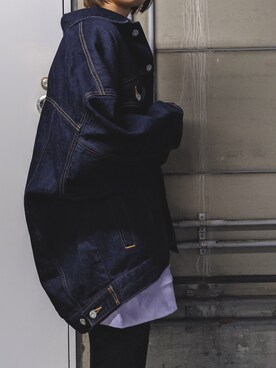 「MOUSSY（マウジー）のアイテム（その他アウター）」を使った、maichinさん（レディース・178cm）の冬コーディネート