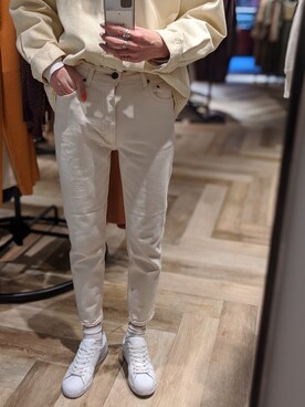 「MOUSSY（マウジー）のアイテム（その他アウター）」を使った、maichinさん（レディース・178cm）の冬コーディネート