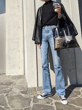 「MOUSSY（マウジー）のアイテム（テーラードジャケット）」を使った、maichinさん（レディース・178cm）の秋コーディネート