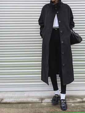 「Libra Cue（リブラ キュー）のアイテム（その他アウター）」を使った、maichinさん（レディース・178cm）の秋コーディネート