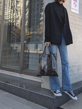 「KAAM（カム）のアイテム」を使った、maichinさん（レディース・178cm）の冬コーディネート