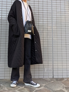 「Libra Cue（リブラ キュー）のアイテム（ジャケット/アウター）」を使った、maichinさん（レディース・178cm）の冬コーディネート