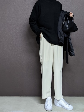 「chuclla（チュクラ）のアイテム（ジャケット/アウター）」を使った、maichinさん（レディース・178cm）の冬コーディネート