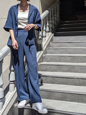 「MOUSSY（マウジー）のアイテム（その他アウター）」を使った、maichinさん（レディース・178cm）の春コーディネート