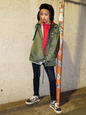 瀬戸あゆみさん(レディース・152cm)の冬コーディネート