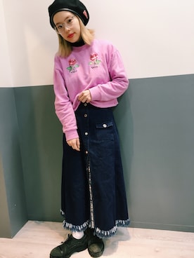 瀬戸あゆみさん(レディース・152cm)の春コーディネート