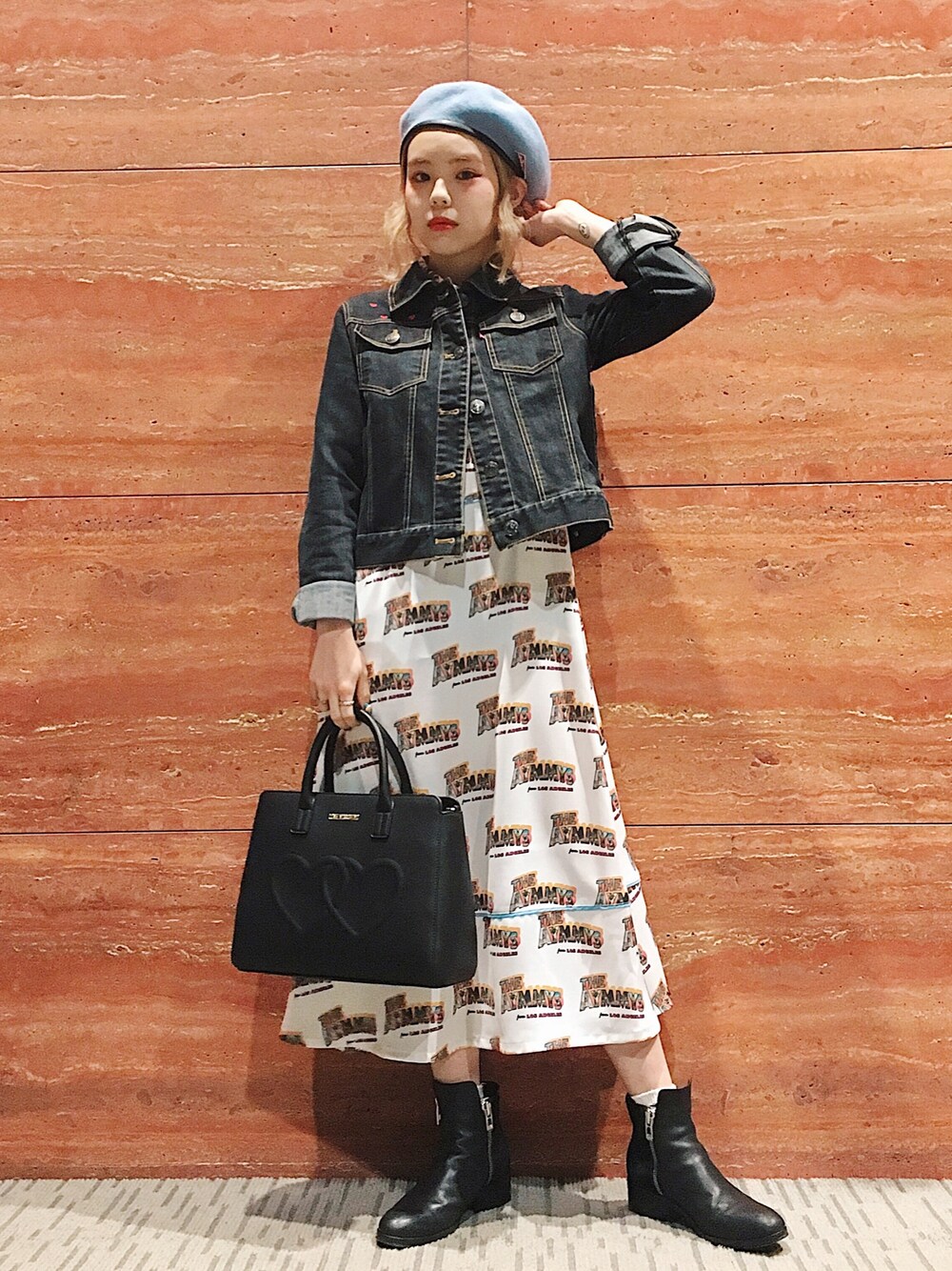 「Aymmy in the batty girls、love moschino、3.1 phillip lim、おでかけ」｜「Aymmy in the batty girlsのGREETING AYMMYS クラシックロングワンピース（ワンピース、ホワイト系）」を使った、瀬戸あゆみさん（レディース・152cm）の春コーディネートの1枚目の写真