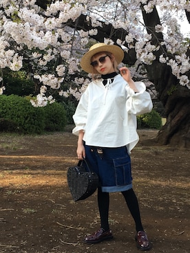 「RUBY AND YOU」｜瀬戸あゆみさん（レディース・152cm）の春コーディネート