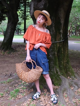 瀬戸あゆみさん(レディース・152cm)の夏コーディネート