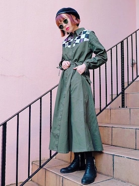 瀬戸あゆみさん（レディース・152cm）の冬コーディネート