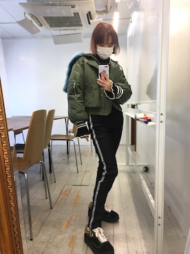 瀬戸あゆみさん（レディース・152cm）の冬コーディネート