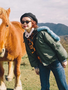 瀬戸あゆみさん(レディース・152cm)の冬コーディネート