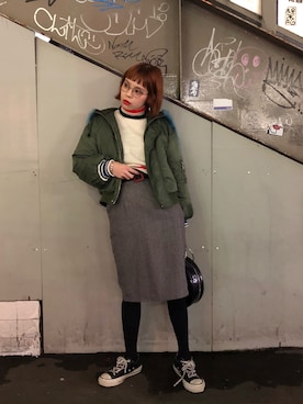 瀬戸あゆみさん(レディース・152cm)の冬コーディネート