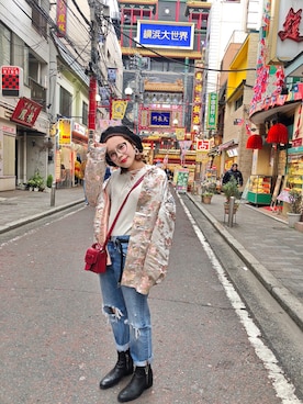 瀬戸あゆみさん（レディース・152cm）の春コーディネート