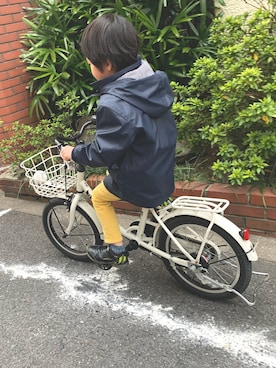 「PETIT BATEAU（プチバトー）のアイテム（ジャケット/アウター）」を使った、A&Hさん（キッズ・90cm）の冬コーディネート