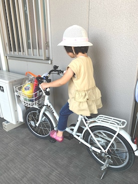 「Familiar （ファミリア）のアイテム（帽子）」を使った、A&Hさん（キッズ・90cm）の夏コーディネート