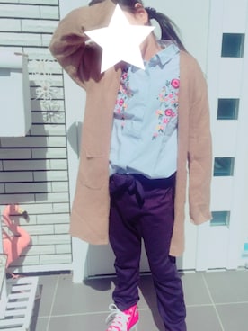 「コンバースハイカット」｜「アイテム（その他）」を使った、poccciさん（キッズ・120cm）の春コーディネート