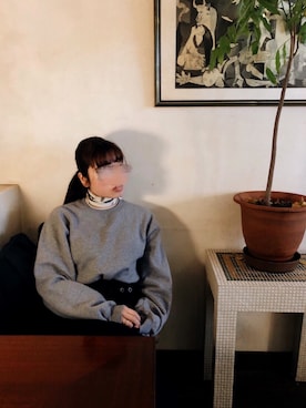 「マリンコーデ」｜「アイテム（ステンカラーコート）」を使った、MIYUさん（レディース・157cm）の冬コーディネート