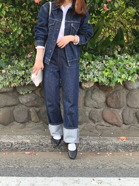 「カンフーシューズ」｜MIYUさん（レディース・156cm）の春コーディネート