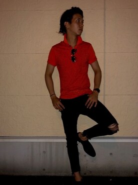 「PACO MILAN（パコミラン）のアイテム」を使った、正彦さん（メンズ・175cm）の秋コーディネート