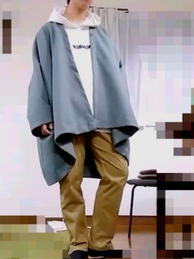 「CIAOPANIC TYPY（チャオパニックティピー）のアイテム（チノパンツ）」を使った、メルカリ好きのよぺさん（メンズ・168cm）の冬コーディネート